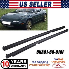For 1990-2005 Mazda Miata Pair Door Glass Window Weatherstrip Seals Na01-58-810f