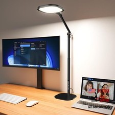 Led Desk Lamps for Home Office with Base, Tall Desk Lamp with 50 Black 1 Pack