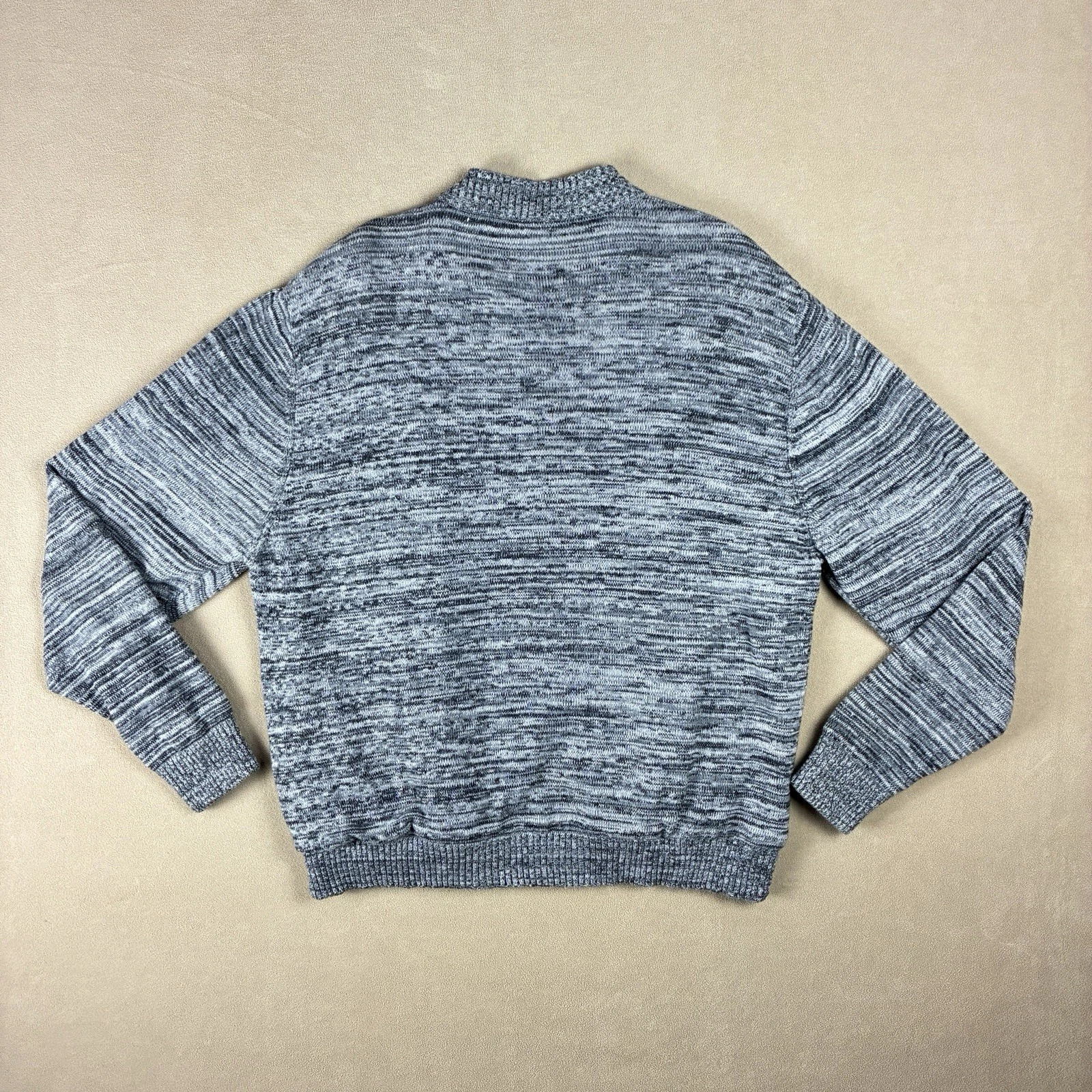 Play Cloths Fratellini Clown Knit Bomber Jacket XL Heather Charcoal 100% Cotton - product detail image 8