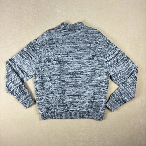 Play Cloths Fratellini Clown Knit Bomber Jacket XL Heather Charcoal 100% Cotton image 8