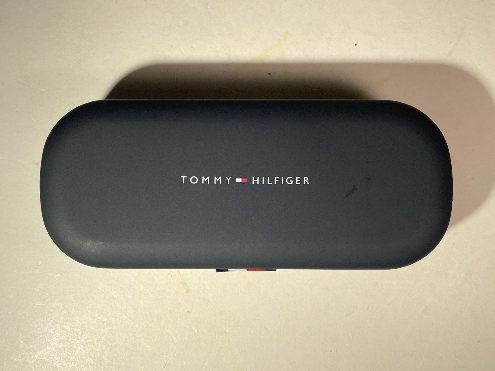 Tommy Hilfiger Eyeglasses/Sunglasses Hard Clamshell Case - Navy Blue w/cloth thumbnail 2