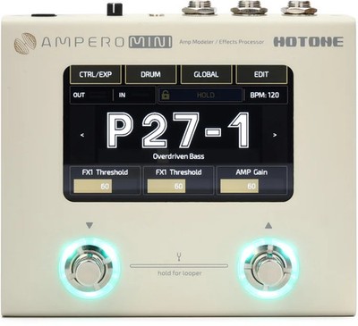 Hotone Ampero Mini Amp Modeler and Effects Processor - Vanilla