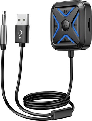 Bluetooth 5.3 Car FM Transmitter 3 Port Fast Charger Hands Free Calling MP3