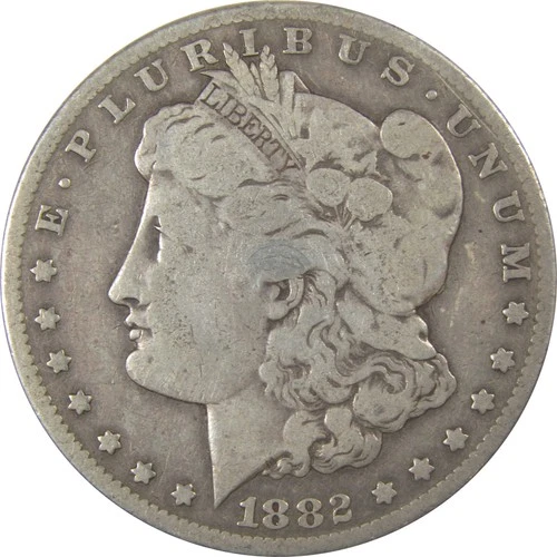 1882 CC Morgan Silver Dollar VG Very Good $1 Coin SKU:I24813