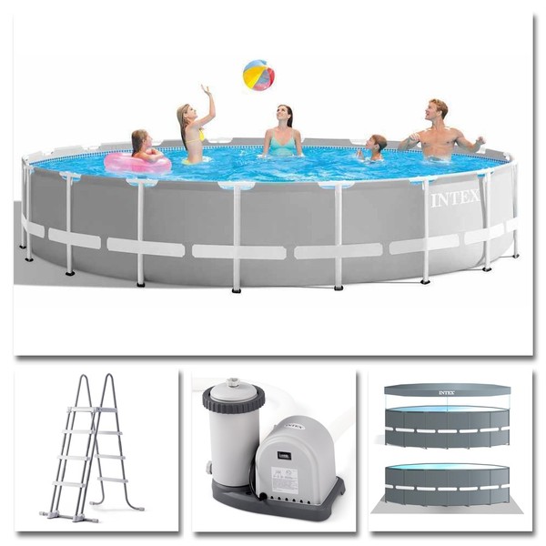 Intex Komplettset Prism Frame Pool 549X122Cm Mit Filterpumpe Swimmingpool-image
