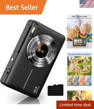 Digital Camera, FHD 1080P Digital Point and Shoot Camera with 16X Zoom Anti Shak