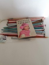 Knitting Needle Lot 28 Pairs  Crochet Hook  Book Instant Crochet