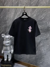 Black and pink Chrome Hearts cotton t-shirt MEDIUM