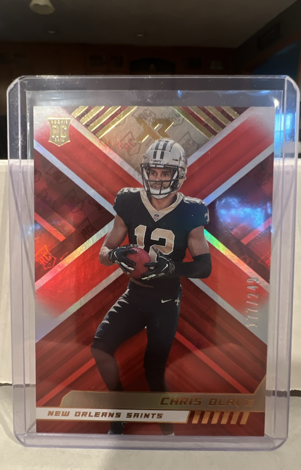 2022 Panini XR - Rookies Chris Olave #109 Red /249 (RC) New Orleans Saints 🏈🔥