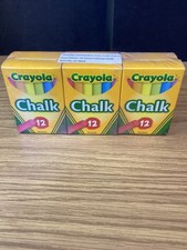 Crayola 12 Count Multi-Colored Chalk, 6 Pack x 12 Sticks, 51-816