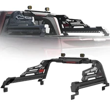 For 1999-2025 Chevy Silverado/GMC Sierra Truck Bed Sport Roll Bar Chase Rack Bar