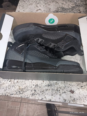 Jordan Spizike Low (GS) Youth Sneakers Black/Anthracite Size 5.5Y FQ3950-001