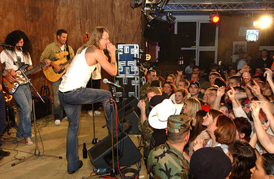 Kid Rock peforms at Kazabra club on Ramstein Air Base in Germany S- Old Photo 1
