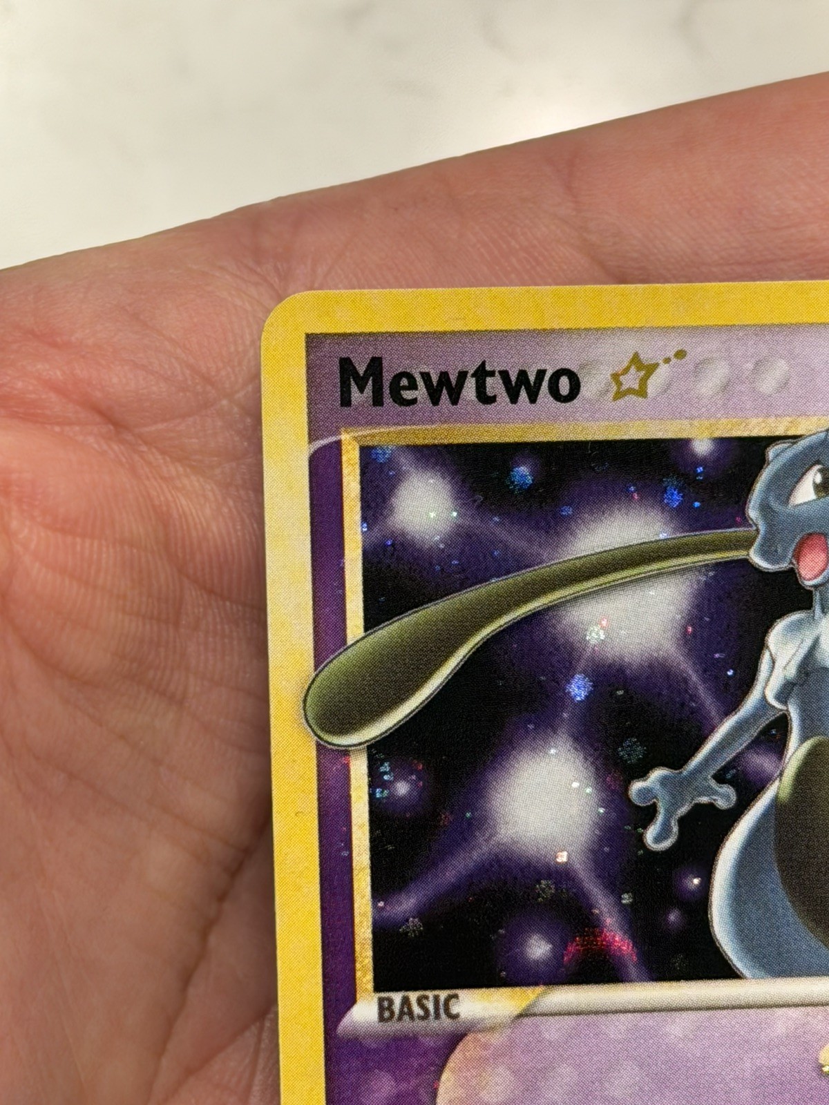 Mewtwo Gold Star Holon Phantoms Ultra Rare Holo Card #103/110 SWIRL🌀🌀 view 7