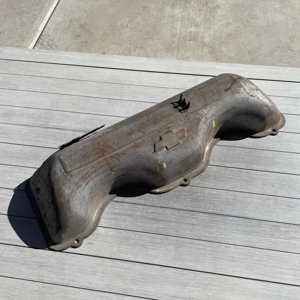 Cubiertas de válvula originales vintage 1958-62 Chevrolet Impala SS Bel Air 348 409 RARAS Foto 3 de 4