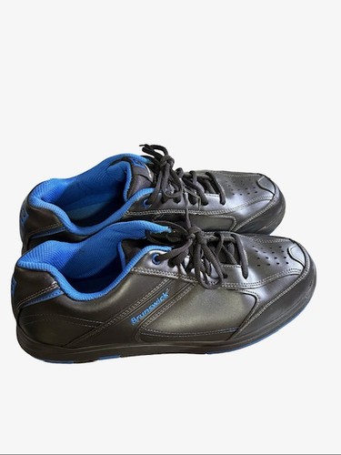 Brunswick Flyer Men's Black Blue Bowling Shoes Size US 12 EU 44.5 UK 10.5