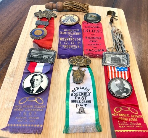 Épinglette vintage IOOF Independent Order of Odd Fellows