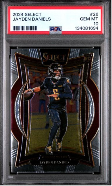 2024 Select Jayden Daniels Concourse RC Rookie #26 Commanders PSA 10