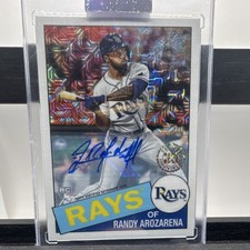 Topps 2020 Chrome Mojo Autograph Randy Arozarena Rookie #85TC-41 Rays