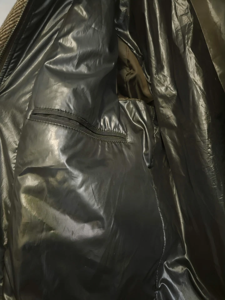 Kenneth Cole New York Men's Large (L) Brown Wool Coat w/ Mock Turtleneck - Image 4 of 4