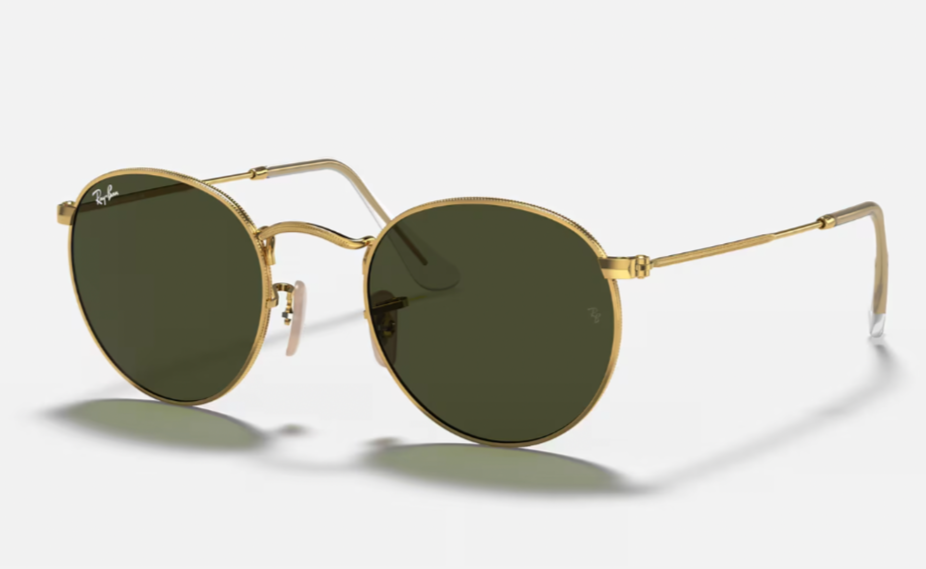 Ray-Ban RB3447-001 Round Green Classic G-15 Sunglass- EXCELLENT CONDITION