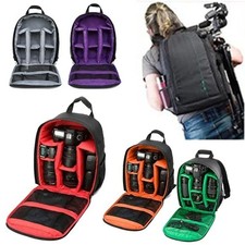 Camera Backpack DSLR Travel Bag Waterproof Case for Canon Nikon Sony Lens UK
