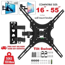 TV Wall Bracket Mount Tilt & Swivel for 14 26 32 37 40 55 Inch LCD LED.
