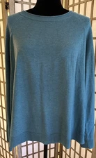 Smartwool Women’s 100% Merino Wool Sweater Crew Neck Pullover Size L Green