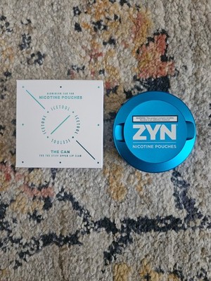 ZYN Rewards Special Collectors Edition Metal Can Cyan Blue EMPTY New NIB ICETOOL