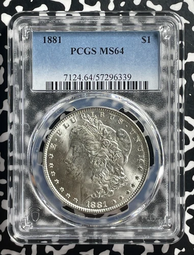 1881 U.S. $1 Morgan Dollar PCGS MS64 Lot#G585 Silver! Choice UNC!
