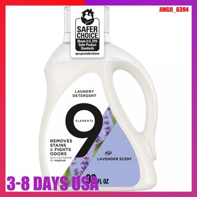 9 Elements 92 fl oz Lavender HE Compatible Liquid Laundry Detergent