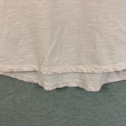 T-shirt manica corta Talbots L 100% cotone polsino con bottoni rosa chiaro - Foto 5 di 11