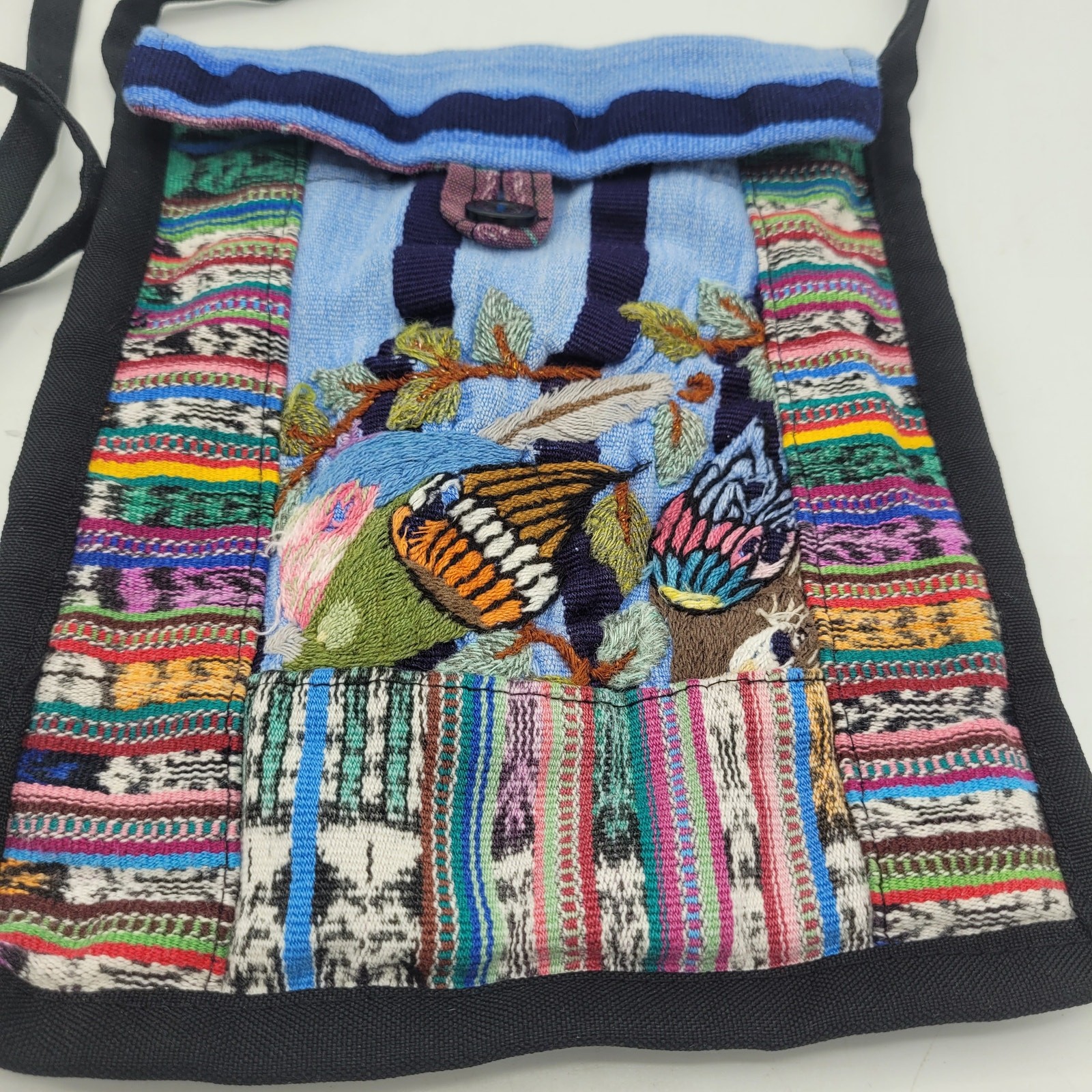 Multicolor Embroidered Boho Aztec Patchwork Triba… - image 2