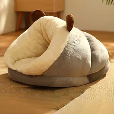 Winter Warm Small Dog Kennel Bed Breathable Dog House Plush Pet Kennel Foldable