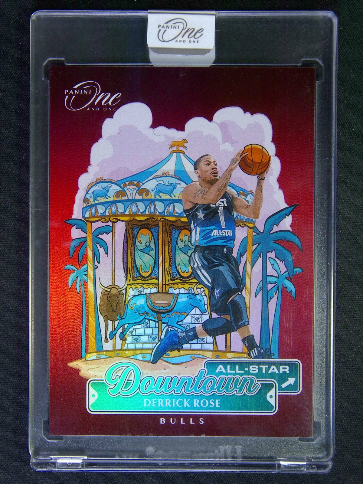 2024-25 Panini One And One Derrick Rose #7 Downtown Case Hit SSP