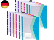 Dokumententasche A4 Abheften, 12 St&uuml;ck Erweiterbare Mappen Ordnersystem, 11