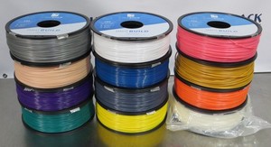 T201694 Lot (12) MatterHackers MH Build Series ABS 3D Printer Filament