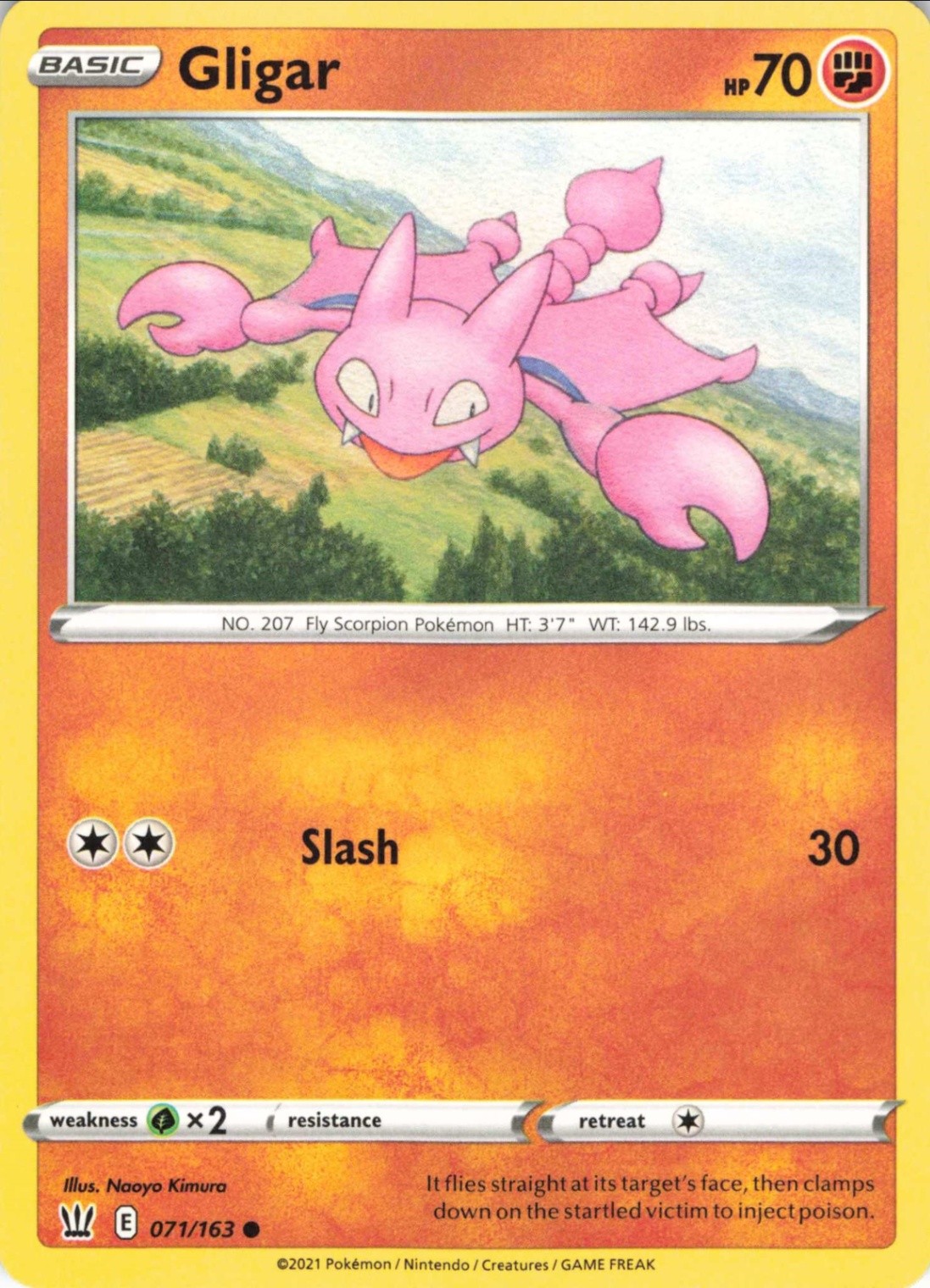 Gligar SWSH05: Battle Styles #071/163 LP
