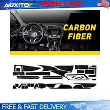 For Honda Civic 2016-20 Carbon Fiber Spoiler Wing Interior Decoration Trim 1-10X