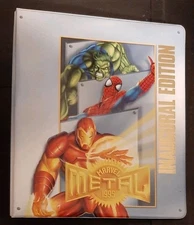 1995 Marvel Metal Inaugural Ed. Collector's Trading Card Binder Album 