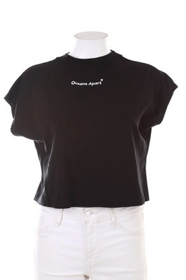 OCEANS APART Cropped-Shirt M schwarz
