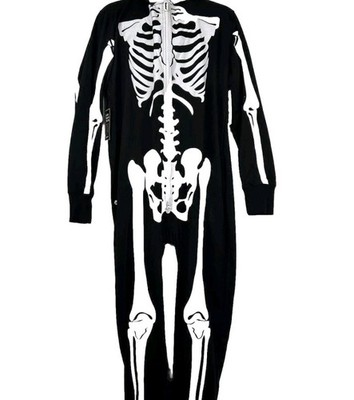 Tipsy elves Men's Large Skeleton Suit Full Zip With Hood BRAND NEW 