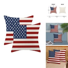 OFIRD Independence Day Pillow Covers 18x18 Pack 2 Red Blue American Flag
