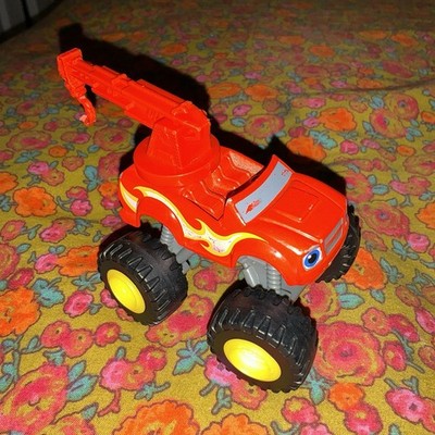 Blaze and the Monster Machines Blaze Hook Tow Truck Red Diecast Vehicle Fisher-P