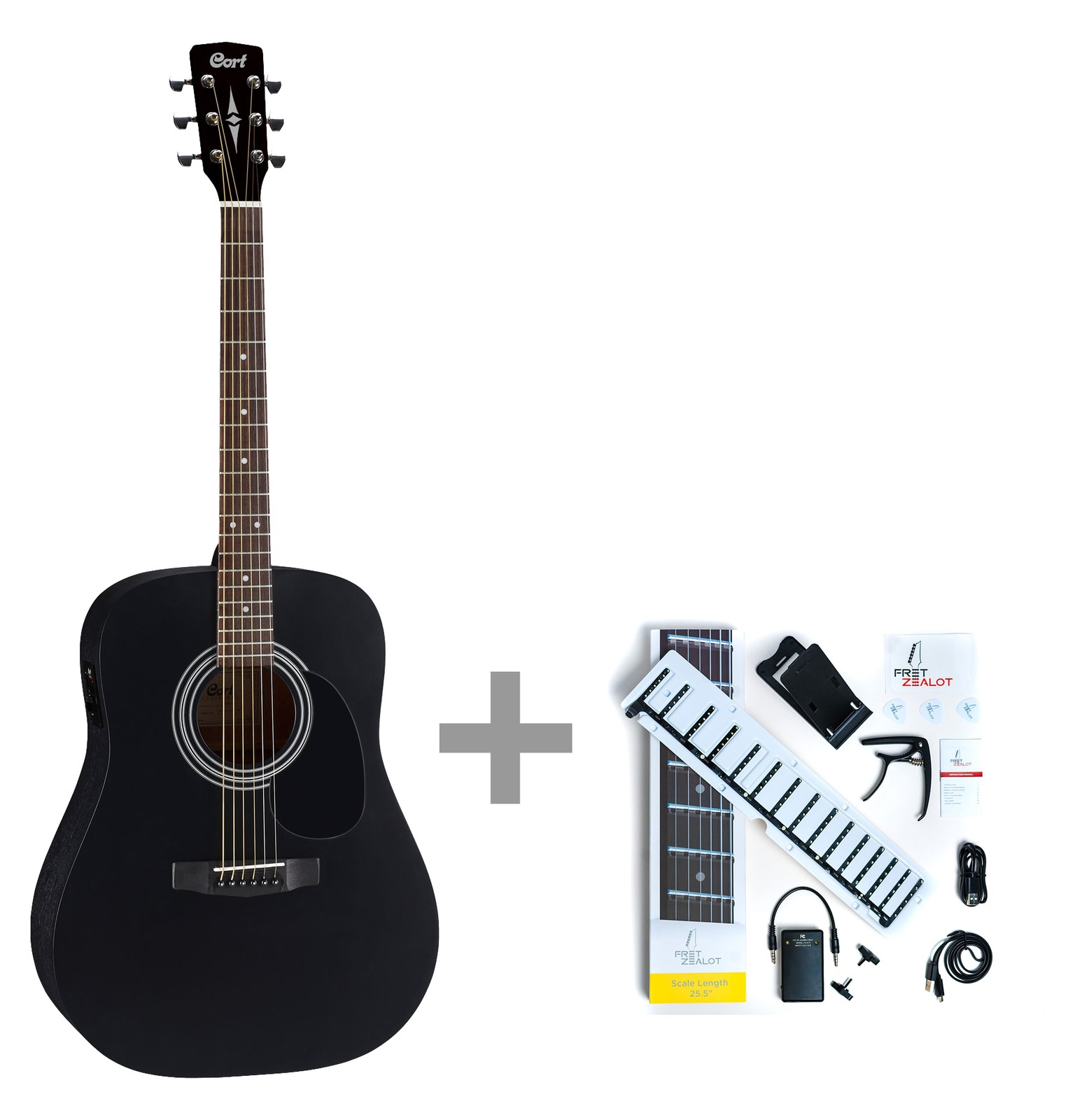 Klassische Cort AD810 BS Westerngitarre mit-светодиодный тренажер для обучения в Лернене