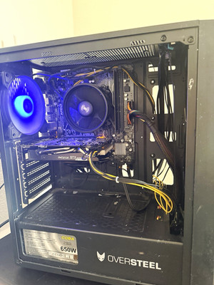 Gaming PC Ryzen 5 2600 16GB RAM GTX 1070 8 gb 250GB SSD Win11 RGB