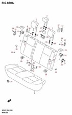Suzuki Genuine Guide Headrestraint (Gray) Vitara APK416 85341-63J12-P4Z