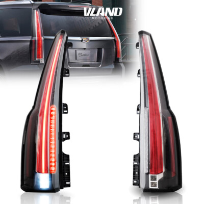 Clear VLAND Escalade Style LED Tail Light For 2015-2020 Chevrolet Tahoe Suburban
