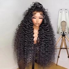30 40 Inch 13x6 Hd Lace Frontal Wig Human Hair Loose Deep Wave Wig Curly Wigs