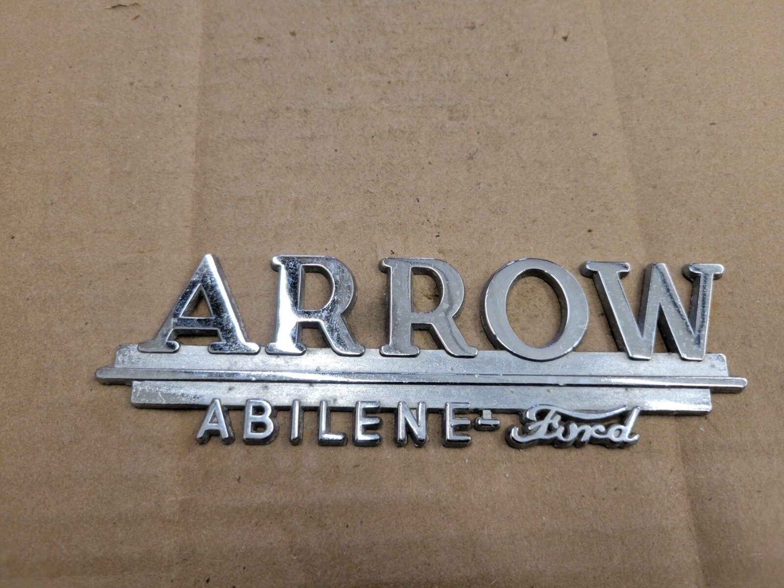 Arrow Ford Abilene Texas TX Metal Car Dealership Dealer Emblem Badge
